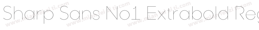 Sharp Sans No1 Extrabold Regular字体转换